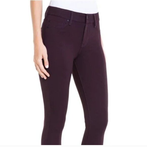 Liverpool Petite Madonna Skinny Crop Pants in Aubergine Size 10/30P - Picture 1 of 13